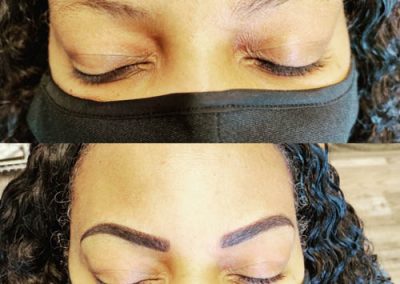 before and after microblading Dallas Fort Worth