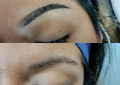 Permanent makeup before and after in Dallas Fort Worth