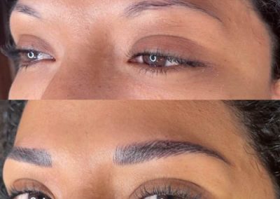 tattoo eyebrows before and after